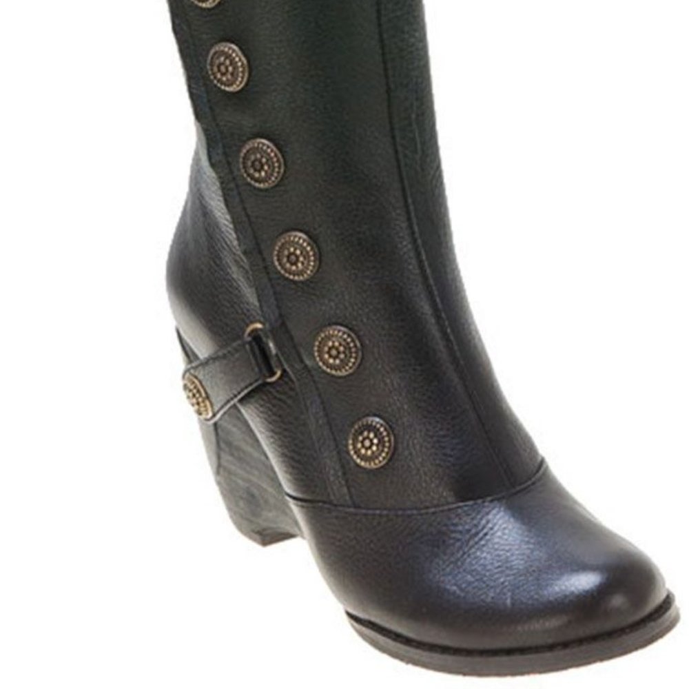 Miz Mooz Black Women's Shannon Boots 7.5